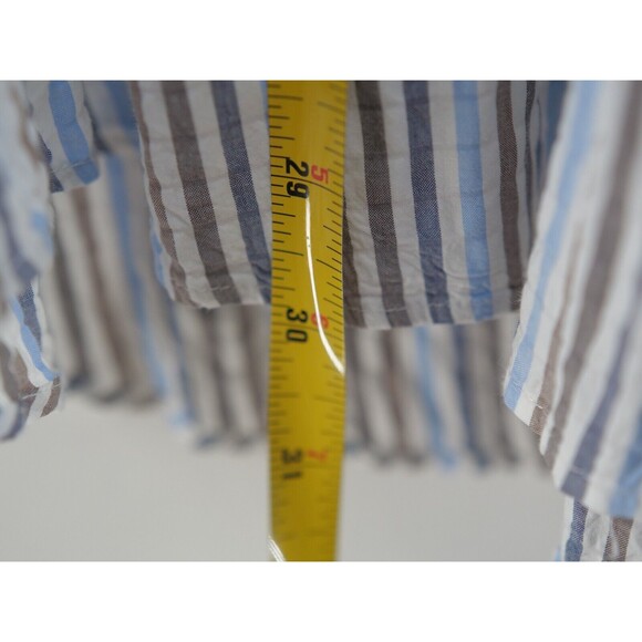 Emanuel Berg Men's Modern Fit Button up Dress Shirt‎ Seersucker size XL - Picture 7 of 9